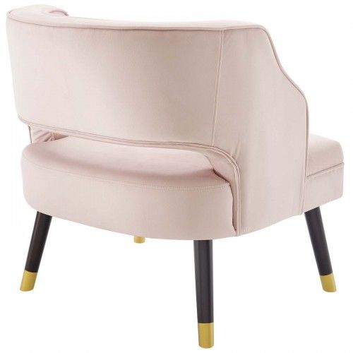 Modern Pink Fabric Lounge Chair Bali