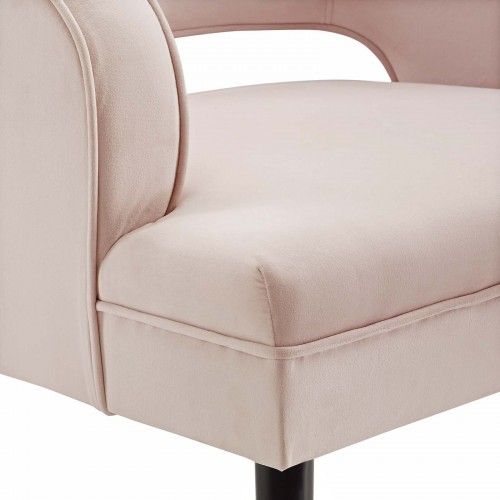 Modern Pink Fabric Lounge Chair Bali