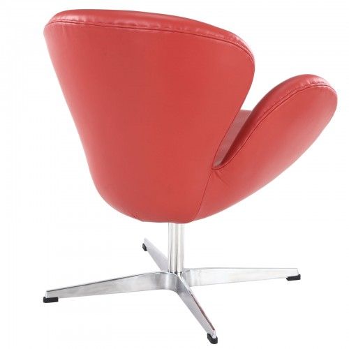 Modern leather swivel lounge chair Dove