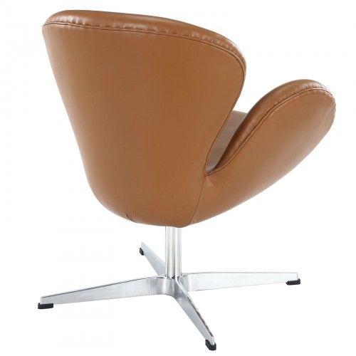 Modern leather swivel lounge chair Dove