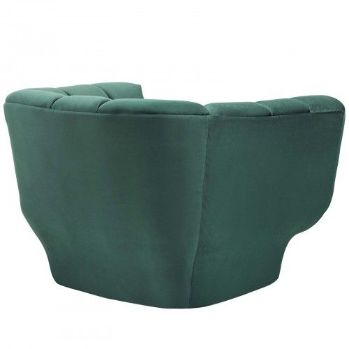 Modern Green Velvet Fabric Club Chair Duke