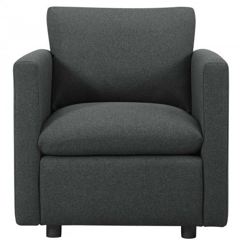 Modern Gray Fabric Lounge Chair Base