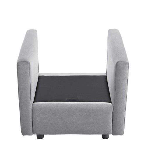 Modern Light Gray Fabric Lounge Chair Base
