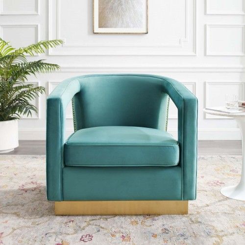 Modern Mint Green Lounge Chair Shift
