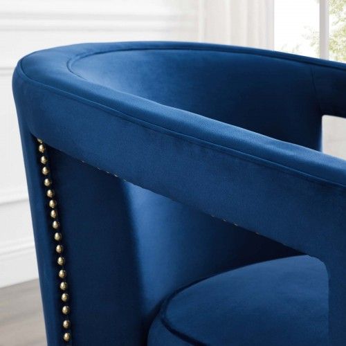 Modern Navy Blue Lounge Chair Shift
