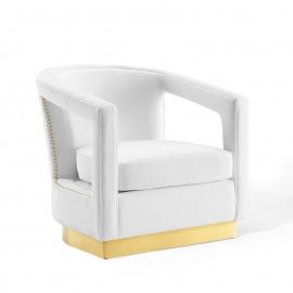 Modern White Lounge Chair Shift