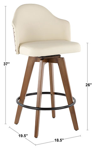 Ahoy counter stool dimensions