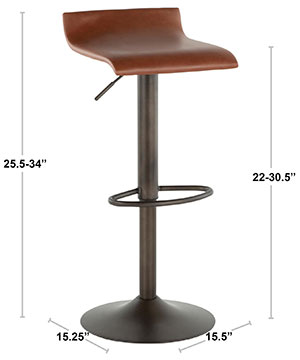 Ale bar stool dimensions