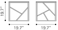 Side table Cage dimensions